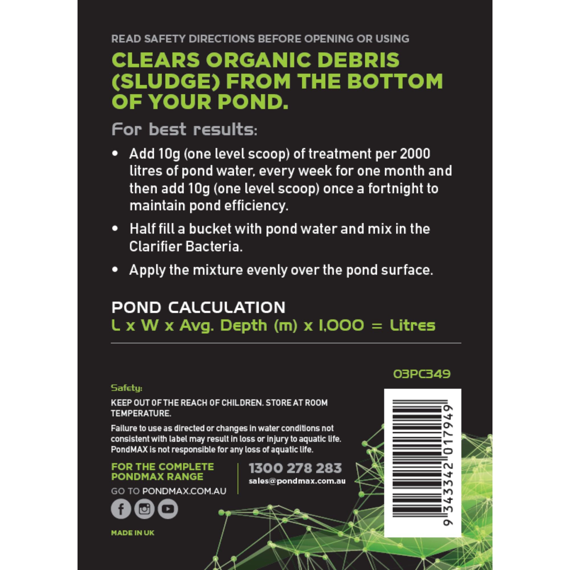 PondMAX Pond Clarifier Bacteria 50g