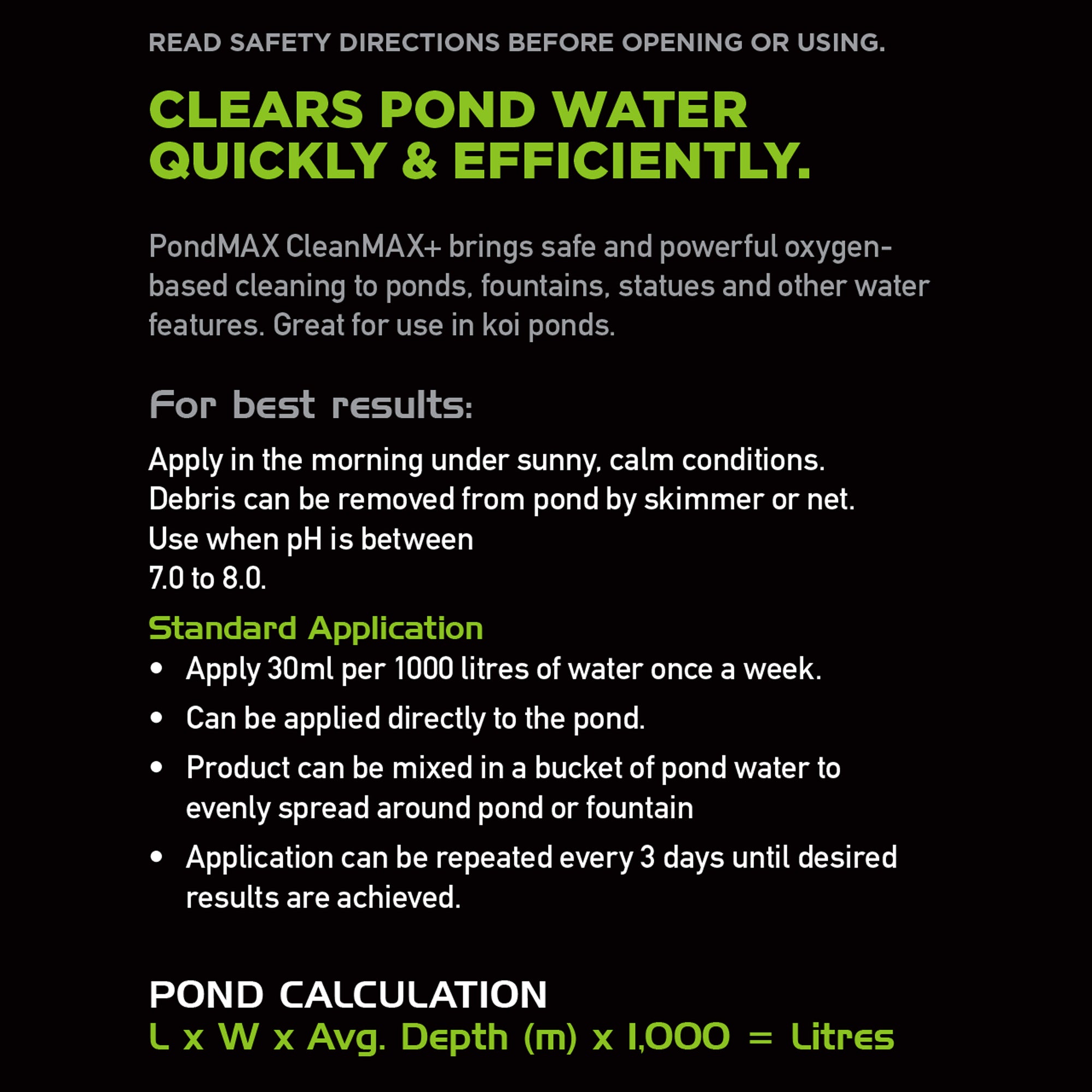 PondMAX CleanMAX+