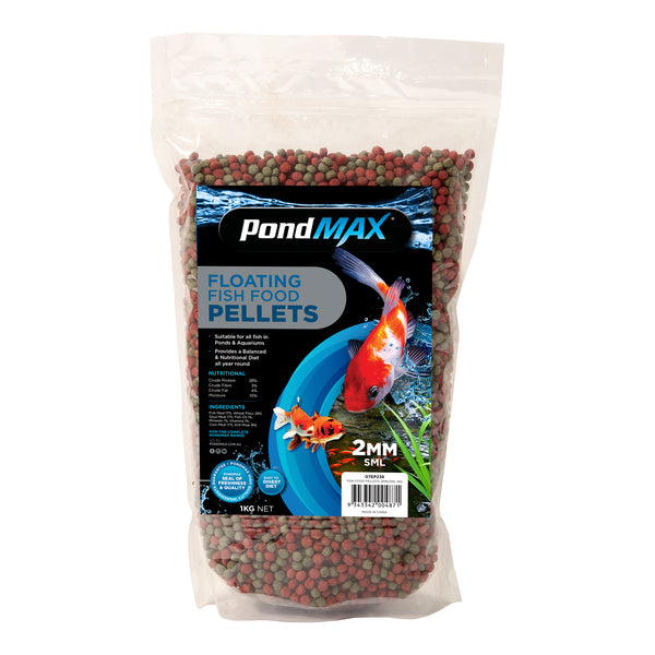 PondMAX Fish Food Pellets 1kg - 2mm
