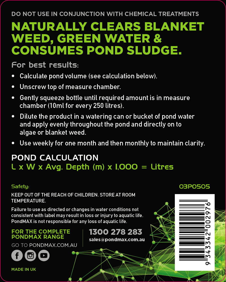 PondMAX BioNatural 3 in 1 500ml