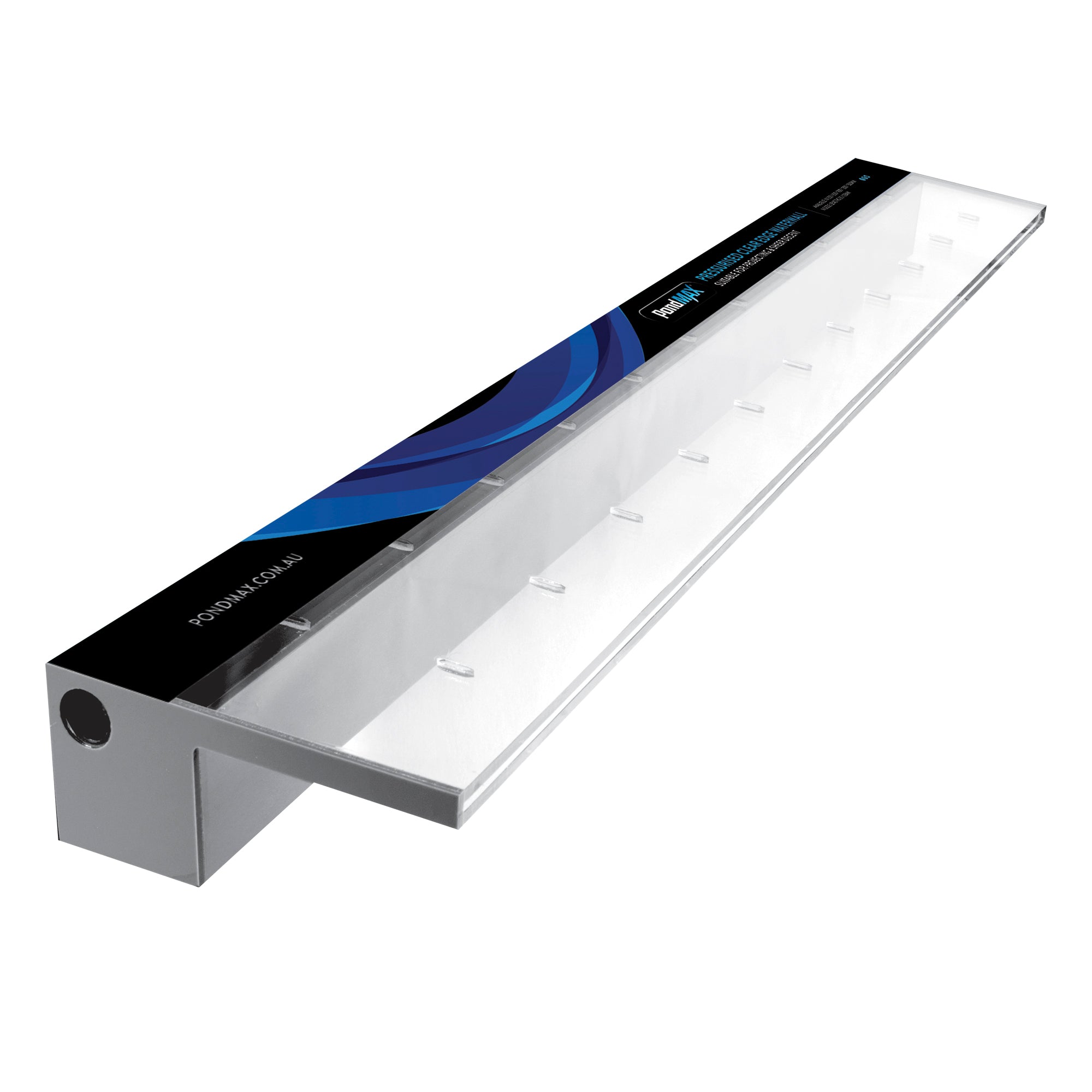 PondMAX Acrylic Waterwall - 125mm Lip 1200mm Bottom Entry