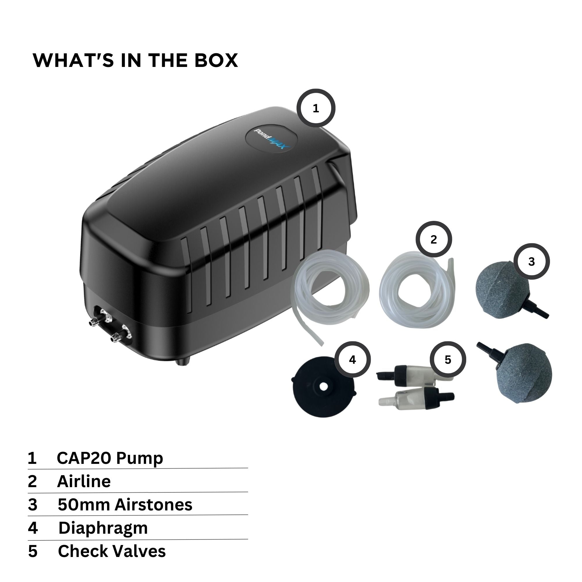 PondMAX CAP20 Air Pump - Image 2