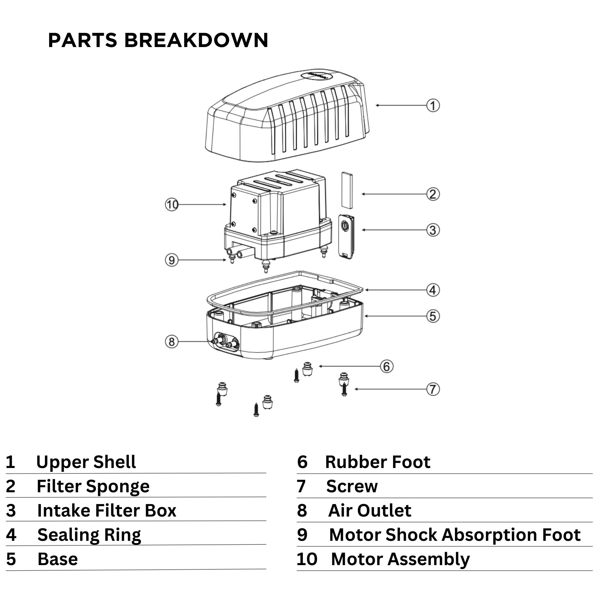 PondMAX CAP20 Air Pump - Image 4